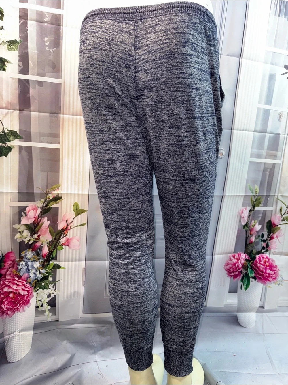 1057-GAP Heathered Charcoal Gray Jogger Sweatpants